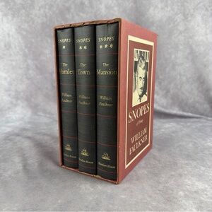 VTG William Faulkner Snopes Trilogy Hardcover Boxed Set 1964